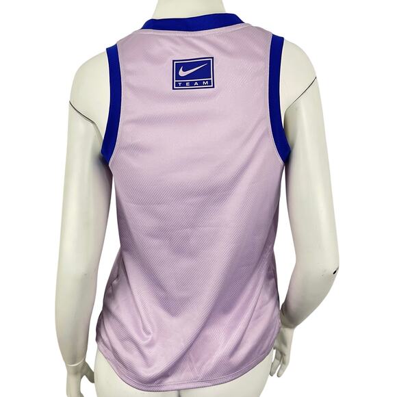 Nike Dri Fit Women's Swoosh Logo Track Running Tank Top Size Small Purple - Picture 6 of 9